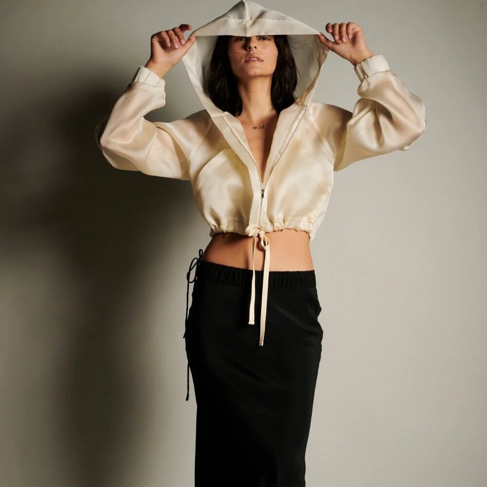 KES Silk Organza Hoodie